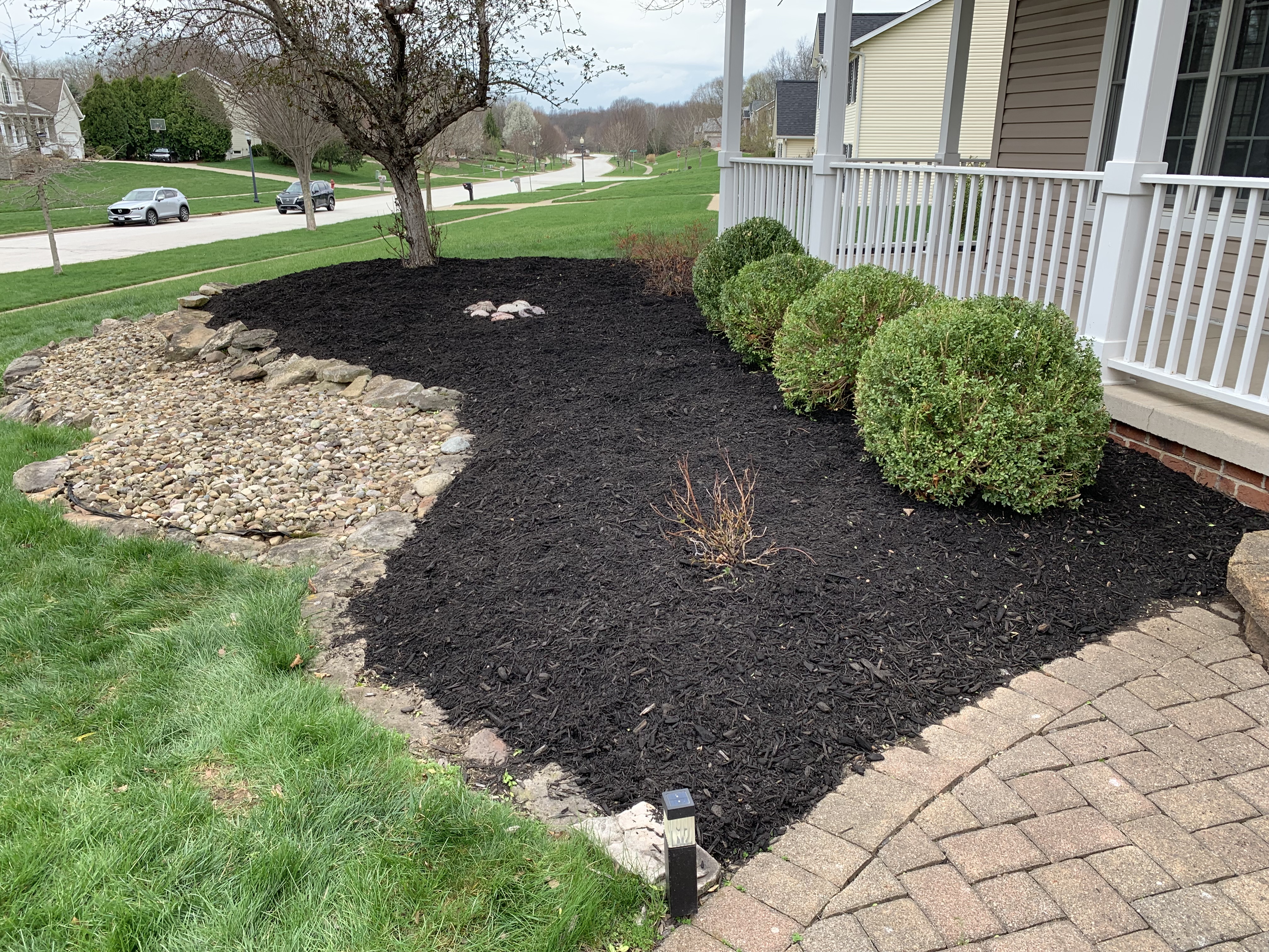 After professional landscaping service in Cleveland Area Ohio